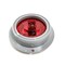 Truck-Lite Led, Red Round, 2 Diode, Marker Clearance Light, P2, Gray Polycarbonate Flange Mount 10251R3 - alternate 3